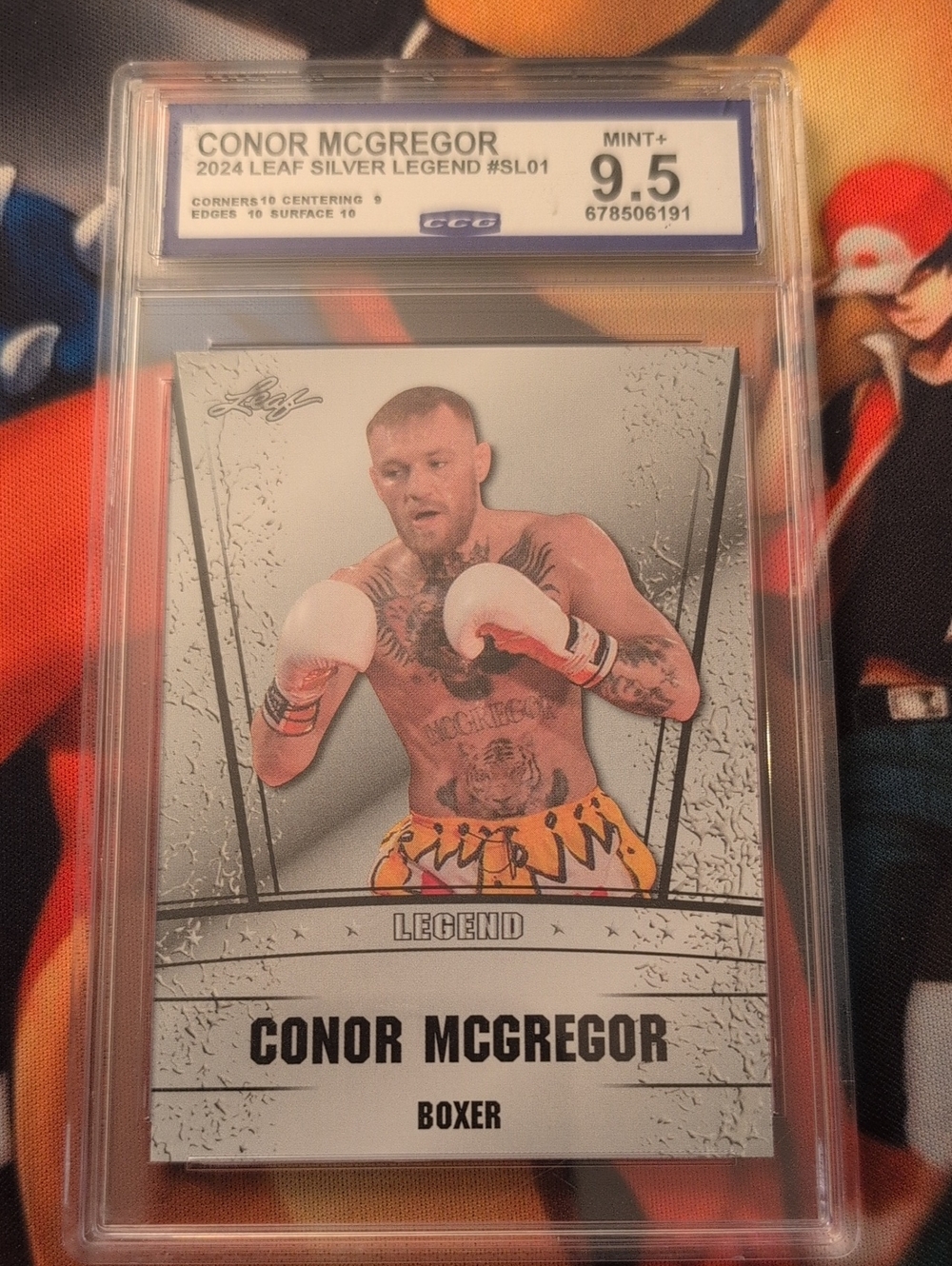 Conor McGregor 2024 Leaf Silver Legend #SL01 Graded 9.5